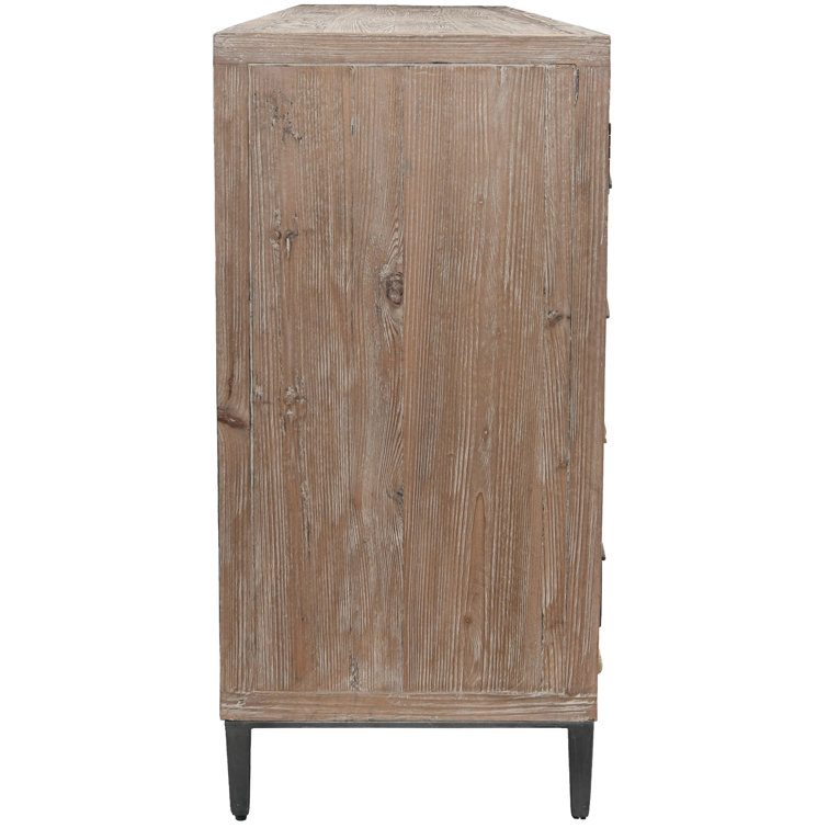 Mave Organic Brown Solid Wood 76'' Transitional Sideboard