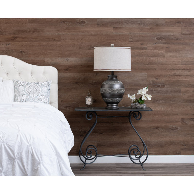 Barnwood Narrow Plank Peel and Stick Vinyl Wall Paneling