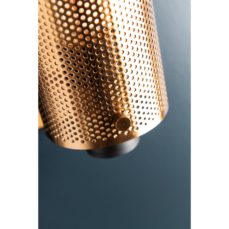 Modern Bronze and Aged Brass 1-Light Wall Sconce