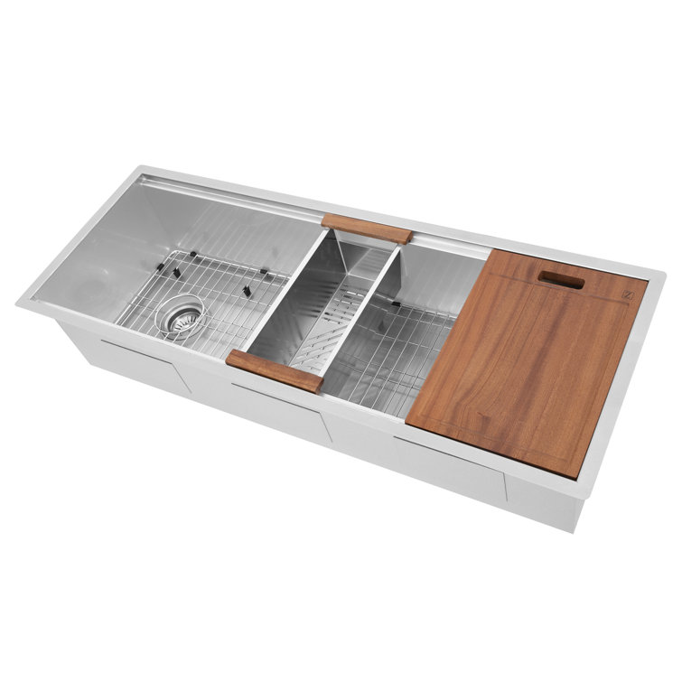 Garmisch 45" Stainless Steel Freestanding Single Bowl Kitchen Sink