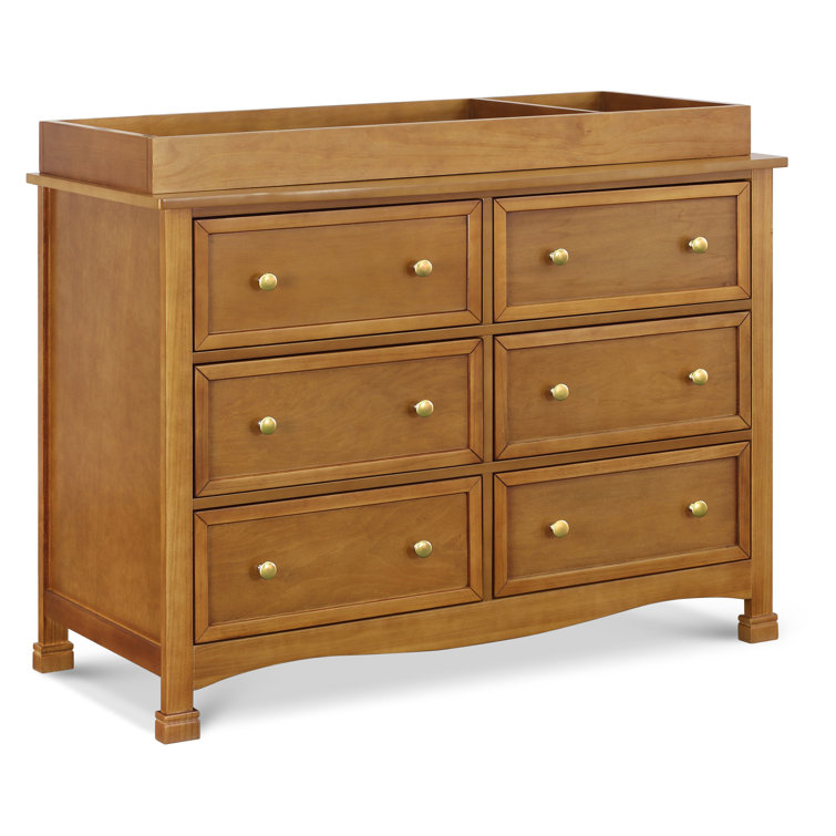 Chestnut Pine Wood Wide Removable Changing Tray