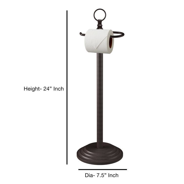 Oil Rubbed Bronze Freestanding Toilet Paper Holder