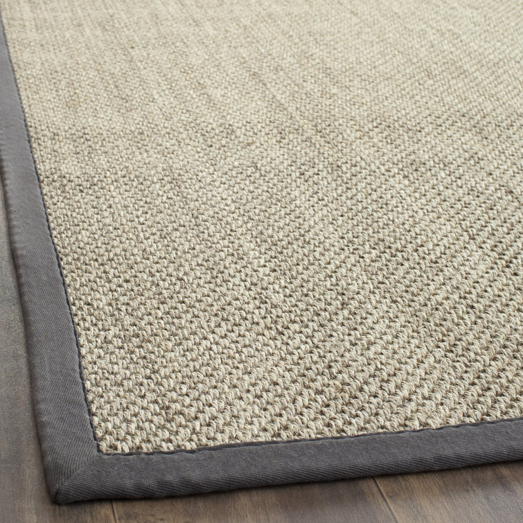 Handmade Tufted Marble Dark Grey Non-Slip Rectangular Rug 6' x 9'