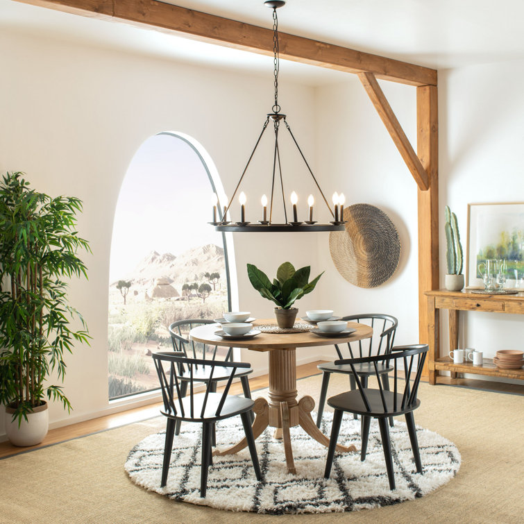 Oil Rubbed Bronze 8-Light Wagon Wheel Chandelier