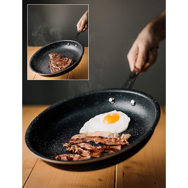 GraniteStone 19" Aluminum Frying Pan with Ceramic Non-Stick Coating