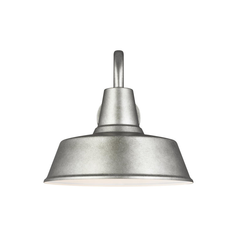 Weathered Pewter Transitional Outdoor Wall Lantern - Energy Star Certified