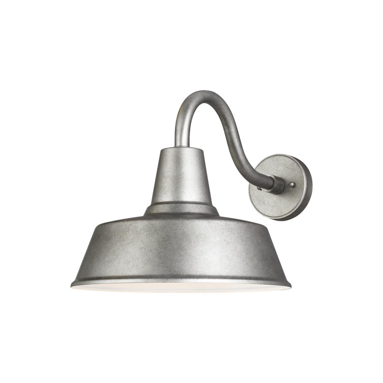 Weathered Pewter Transitional Outdoor Wall Lantern - Energy Star Certified