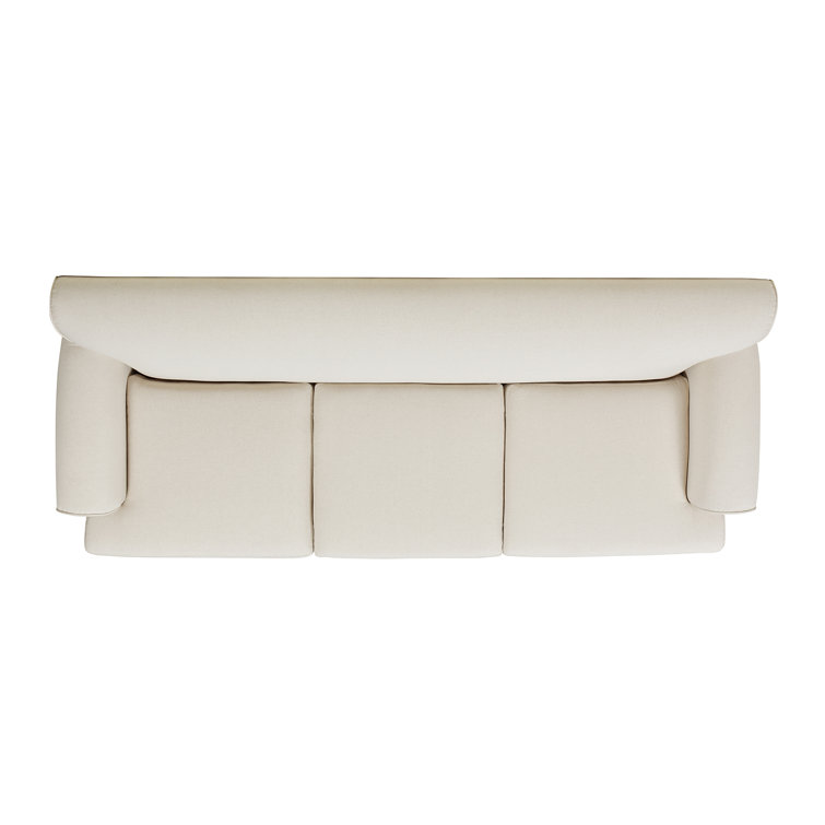 Alana Light Beige Linen Upholstered Lawson Sofa with Removable Cushions