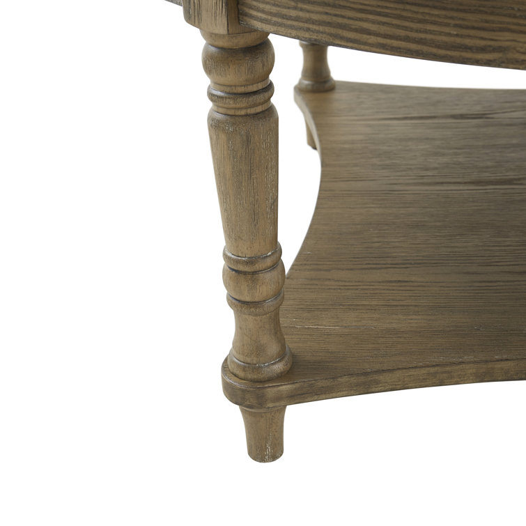 Elegant Cedric Tufted Round Ottoman with Storage in Cream