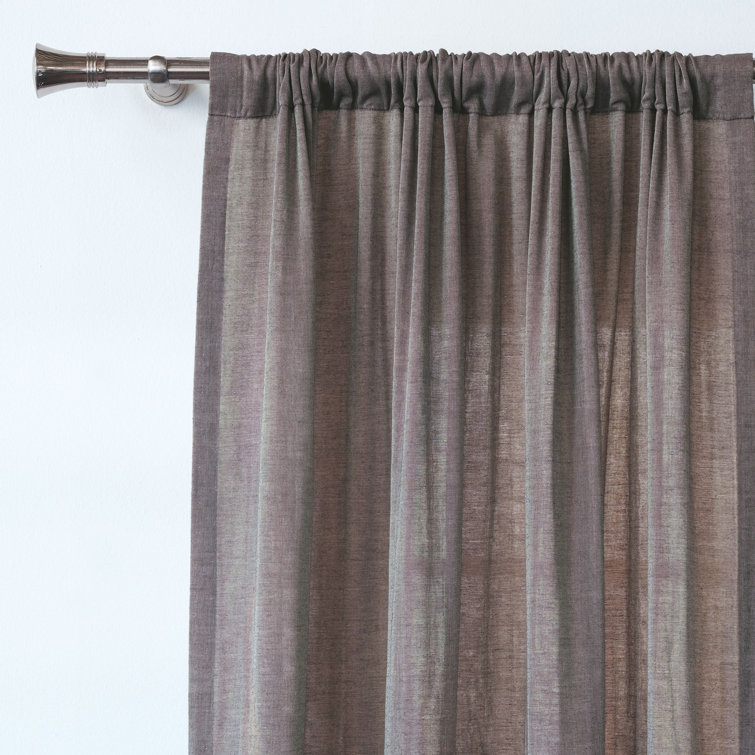 Fossil 48" x 84" Cotton Semi-Sheer Rod Pocket Curtain Panel