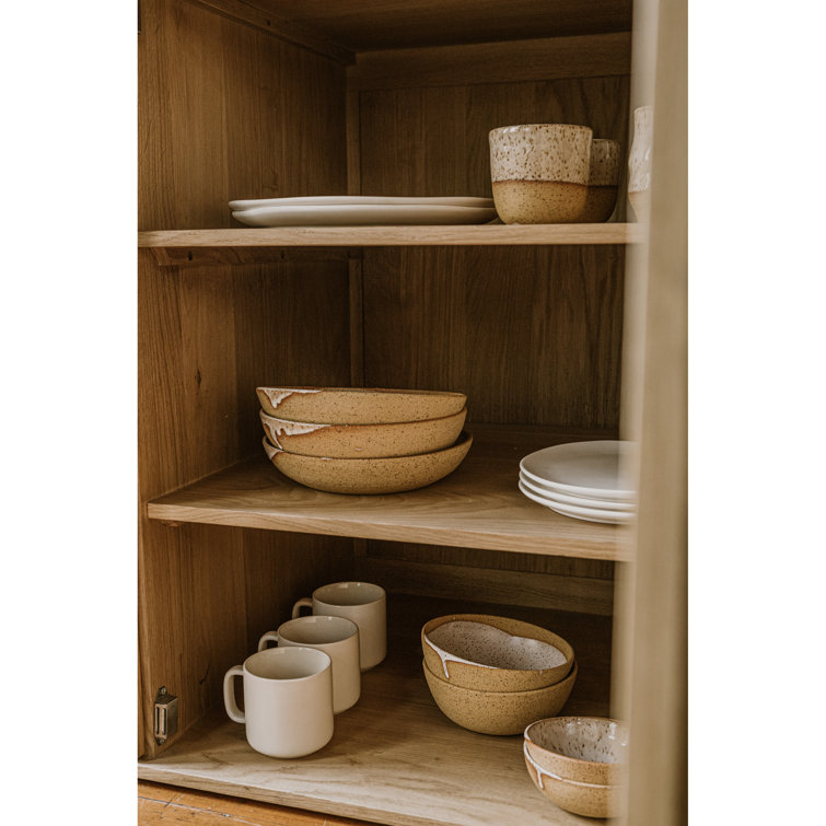 Scandinavian 66'' Natural Brown Oak Wood Sideboard