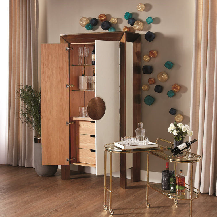Clear Hammered Glass Set with Gold Rim, Round Shape