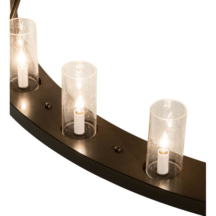 Timeless Bronze 36-Light Two-Tier Chandelier with Clear Glass