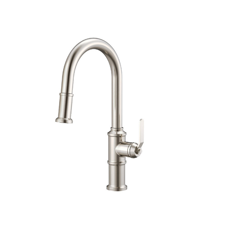 Kinzie Stainless Steel Single Handle Pull-Down Kitchen Faucet