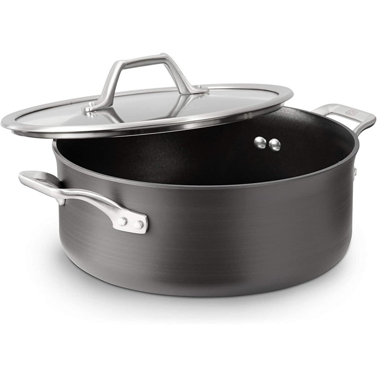 Calphalon 5-Quart Hard Anodized Nonstick Dutch Oven with Glass Lid