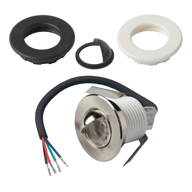 Multi-Color RGB Mini Recessed LED Light with Trim Options