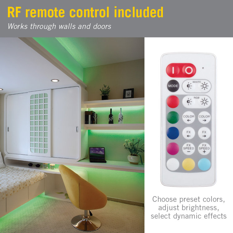 Slimline RGB+W Color and White LED Controller Kit