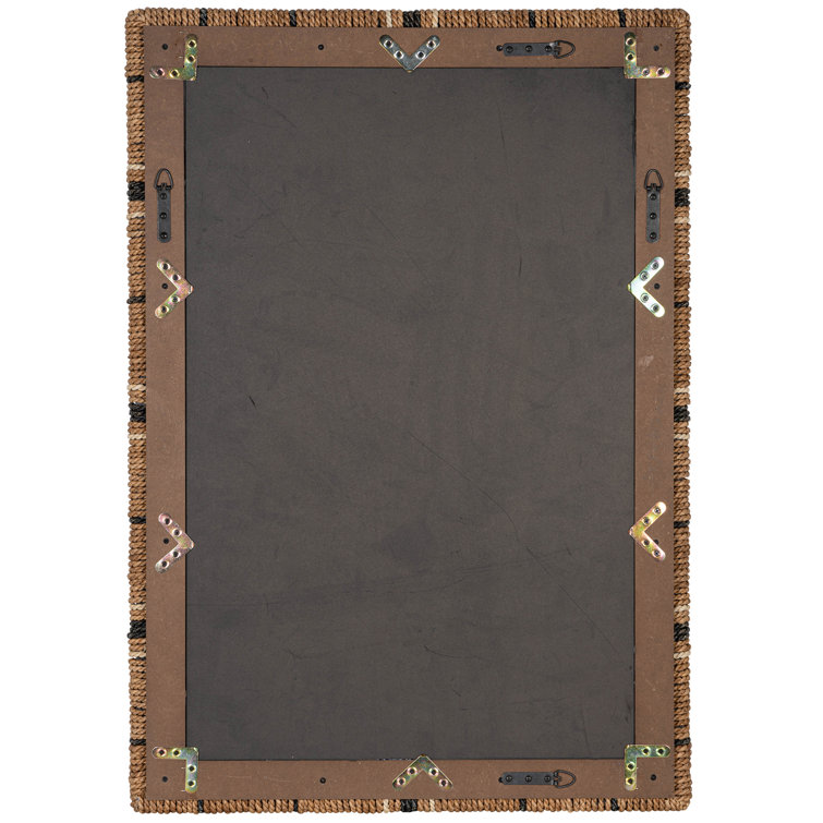 Genesis 32'' Brown and Black Rope Rectangle Mirror