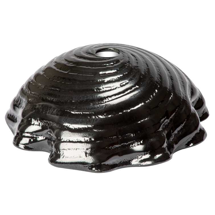 Midnight Wave 16.25'' Black Tempered Glass Vessel Sink