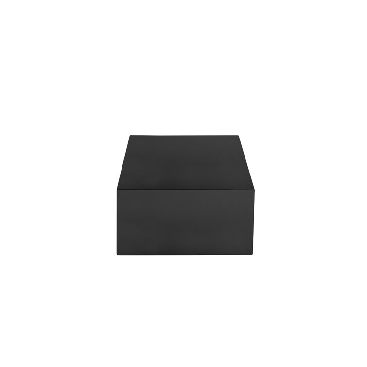 Black Steel Minimalist Rectangular Coffee Table