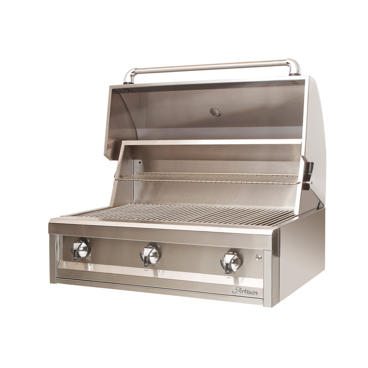 Artisan 36-Inch Stainless Steel Built-In Propane Gas Grill with Rotisserie