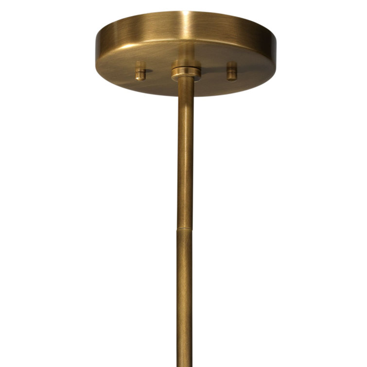 Orbit Antique Brass 4-Light 30" Drum Chandelier with Acrylic Diffuser