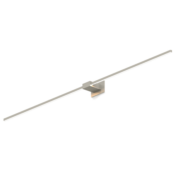 Matte White and Nickel LED Wall Sconce