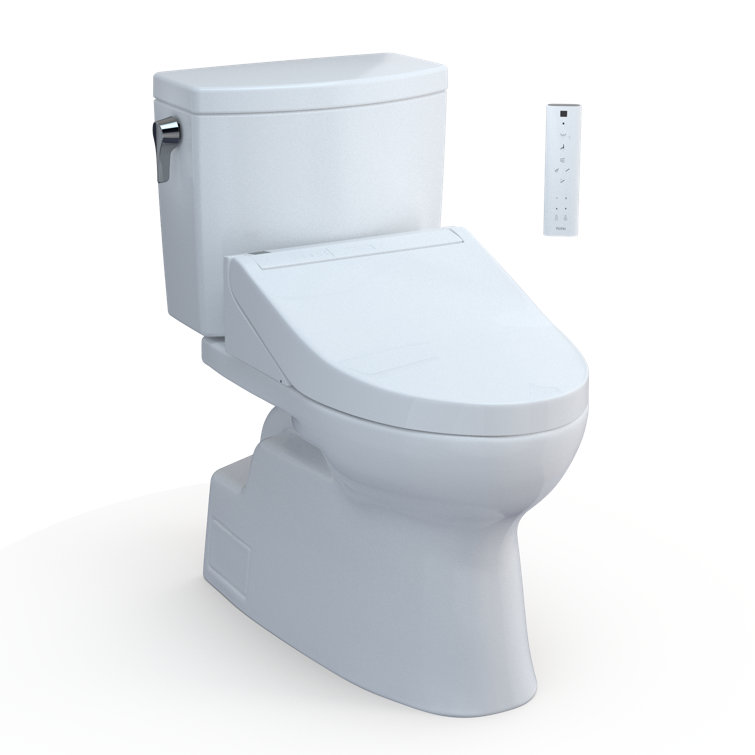 Vespin II Elongated White Vitreous China Toilet Bowl