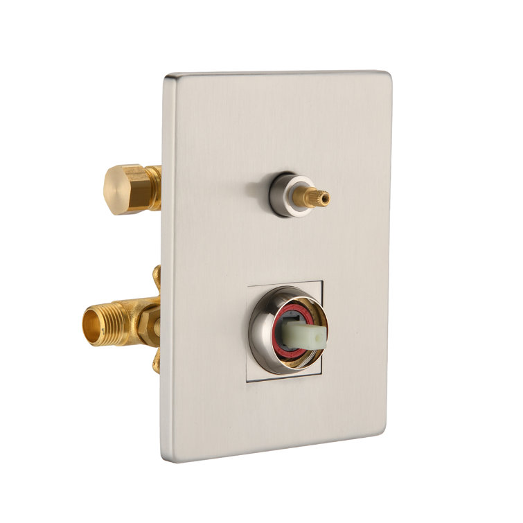 Brushed Nickel Wall Mounted Rainfall Shower System with Handheld