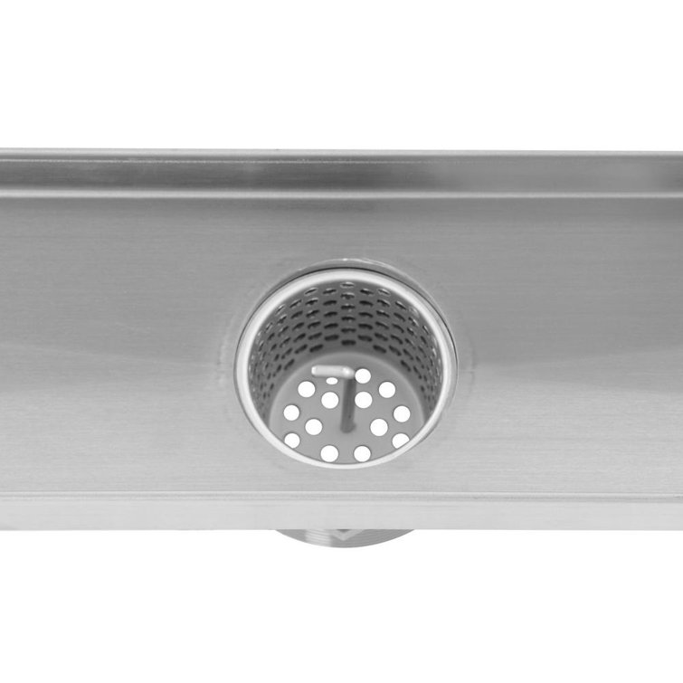 Matte Black Stainless Steel Linear Shower Drain Cover, 24 Inches