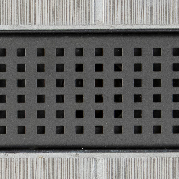 Matte Black Stainless Steel Linear Shower Drain Cover, 24 Inches