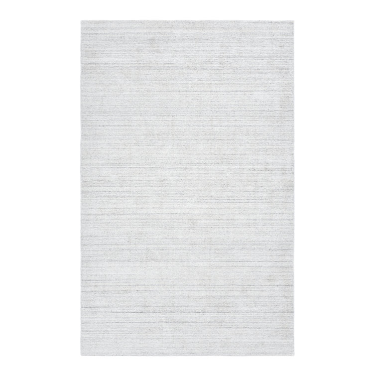 Ashton Hand-Loomed Ivory Wool and Viscose 8' x 10' Area Rug