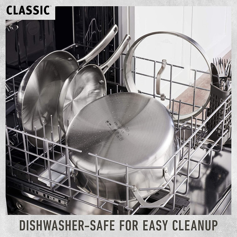 10-Piece Stainless Steel Cookware Set with Glass Lids