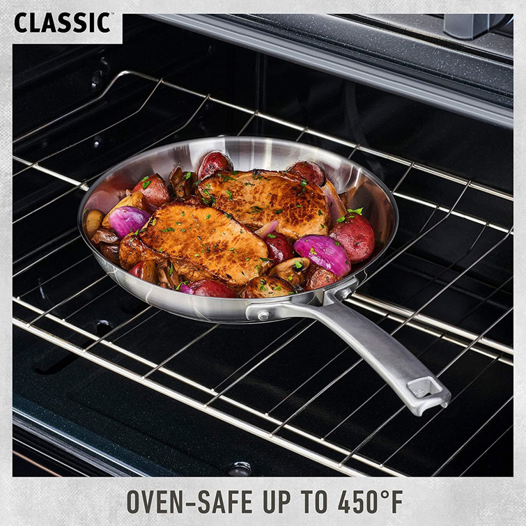 10-Piece Stainless Steel Cookware Set with Glass Lids