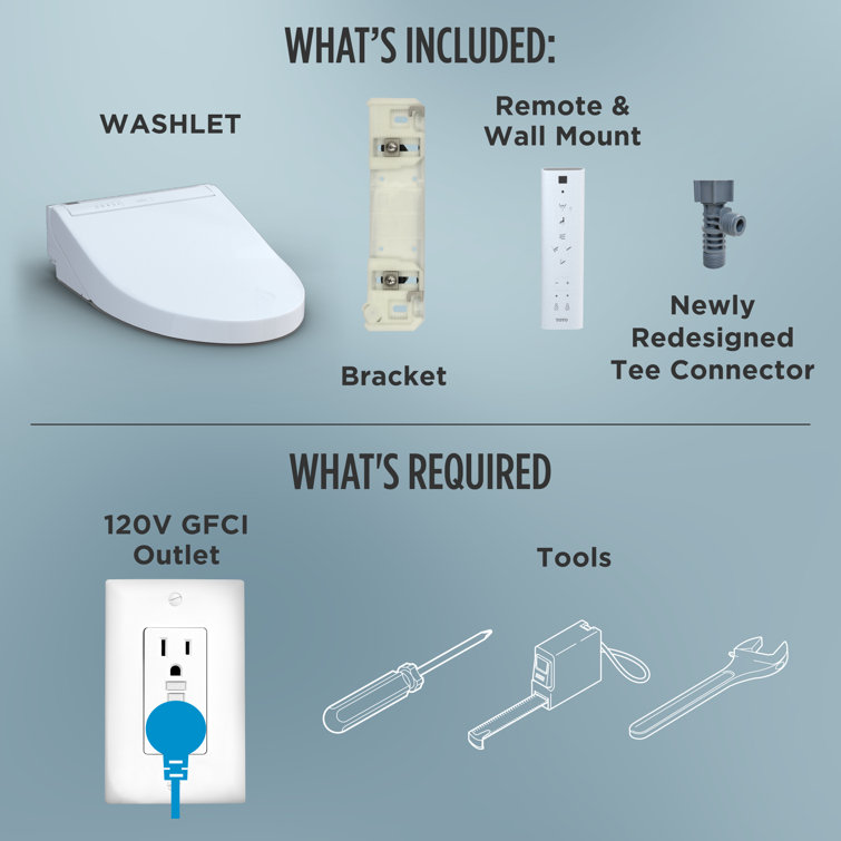 Cotton White Round Heated Electronic Bidet Seat