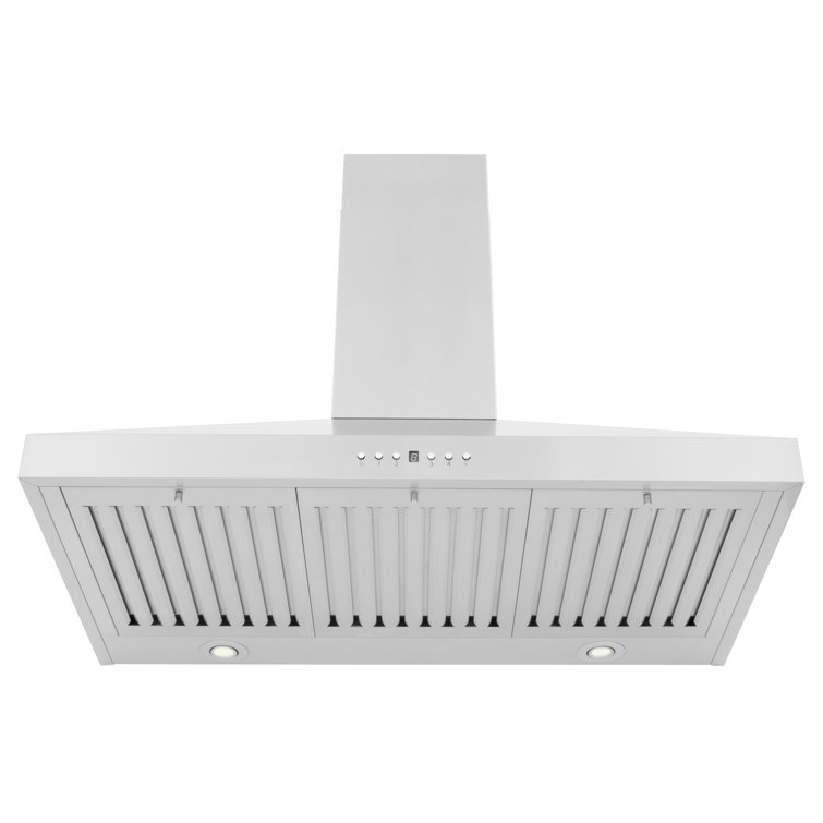 36'' Stainless Steel Convertible Wall Mount Range Hood with Charcoal Filter