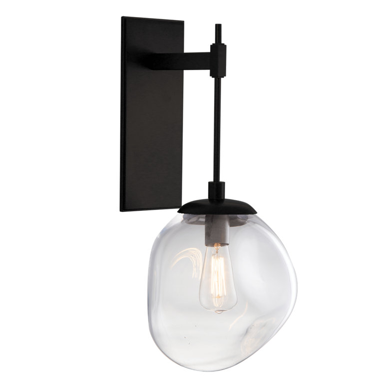 Matte Black Dimmable Direct Wired Electric Sconce