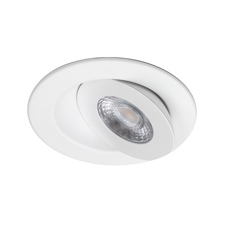 White Glass 4.73" LED Recessed Lighting Kit