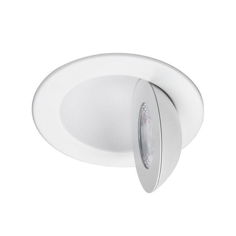 White Glass 4.73" LED Recessed Lighting Kit