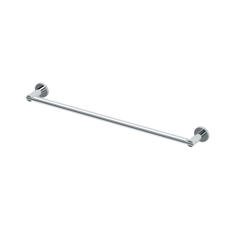 Channel 24-Inch Chrome Wall Mounted Towel Bar
