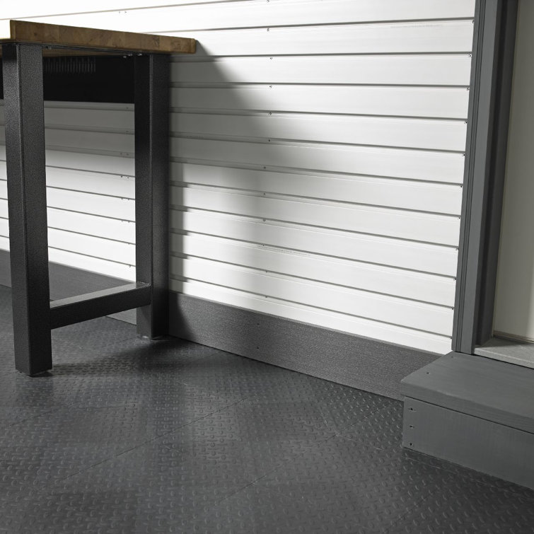 Charcoal Gray PVC Wall Organization System Molding