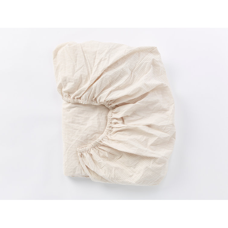 Ginger Organic Cotton Percale Queen Fitted Sheet Set