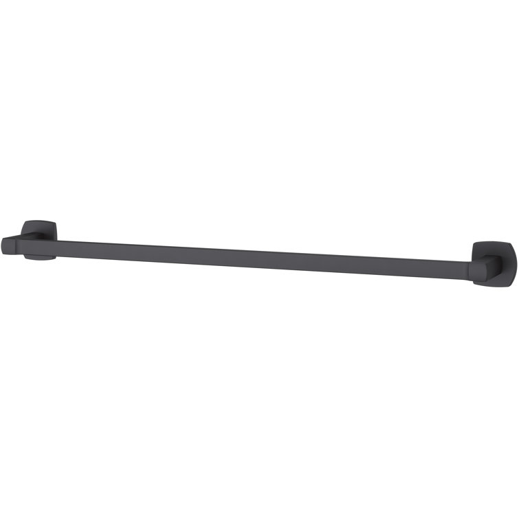Deckard Matte Black 24" Wall Mounted Towel Bar