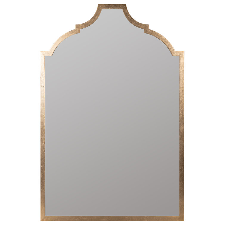 Simone Rectangular Gold Leaf Wall Mirror