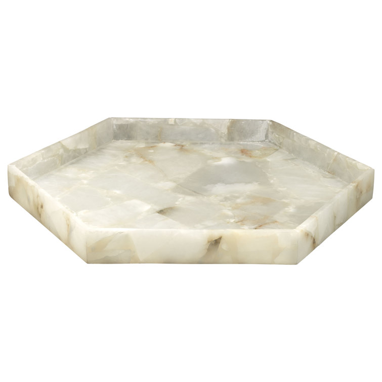 Antonia Large Alabaster Stone Vanity Tray