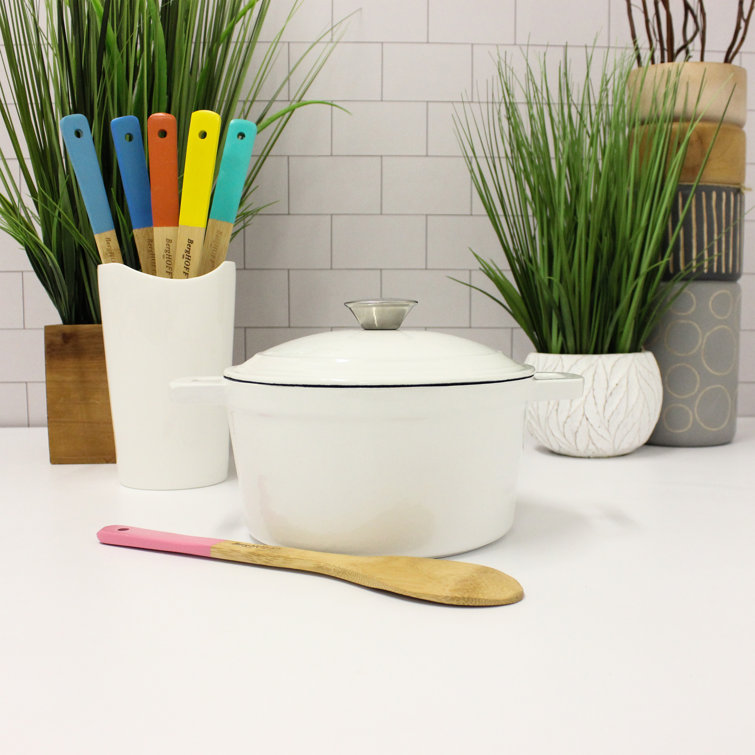 Neo 3Qt White Enameled Cast Iron Round Dutch Oven