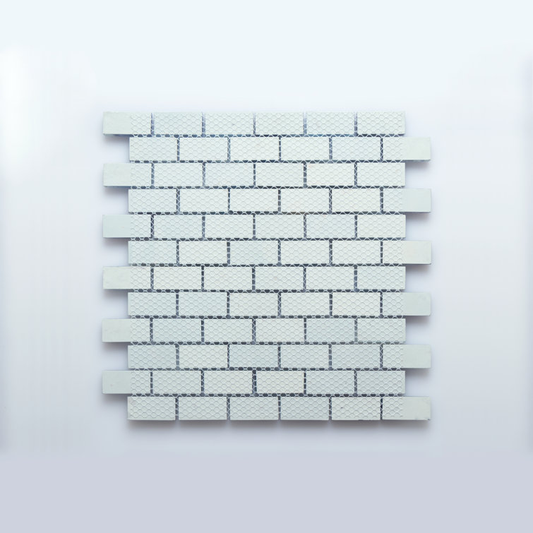 Lagoon Green Hand-Painted Glass Mosaic Tile for Walls and Pools