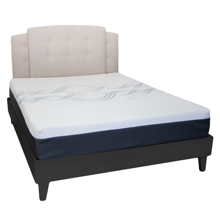 Natural Pine Queen Platform Bed Frame with Slats