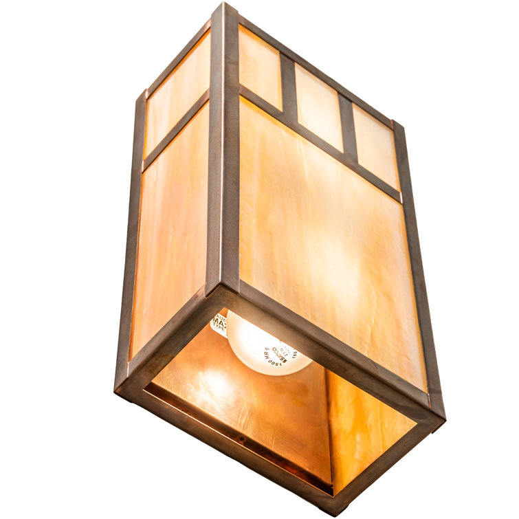 Vintage Copper 2-Light Bronze Dimmable Glass Sconce