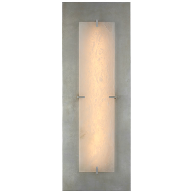 27.5" Silver Alabaster LED Wall Sconce